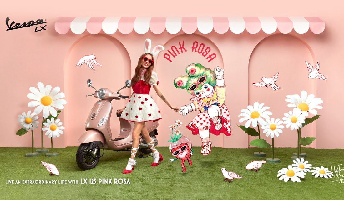 Vespa LX 125 i-get Rilis Warna Pink Rosa Spesial Buat Gen-Z