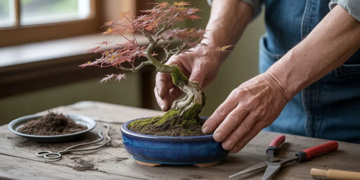 Memelihara Tanaman Hias Bonsai Mini Di Meja Untuk Atasi Stres